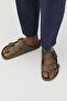 Arizona Eva Khaki Green Double Buckle Unisex Slippers1019094 V1