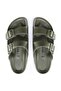 Arizona Eva Khaki Green Double Buckle Unisex Slippers1019094 V1 - 6