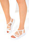 Women's White Sandals 19189 - 4