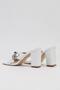 ® |    Pc-53064- 3959 White-Women's Heeled Slippers - 3