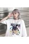 Damlahobi Be Fearless Teenager Printed White Unisex Oversize T-Shirt