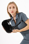 Patent leather Leather Women's Shoulder Bag with Adjustable Strap Length and Special Locking System - 6