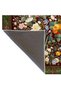 Green Framed Rose Modern Patterned Decorative Washable Carpet Miravip8298 - 5