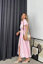Powder Pink Belted Shirt Dress - 4