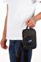 Impertex Water-Resistant Fabric Black-Blue Unisex Shoulder Bag (Daily, Travel, School) - 4