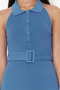 Blue Belt Detailed Knitwear Midi Dress TWOSS22EL1031 - 4