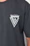Anthracite Oversize/Wide Cut City Printed 100% Cotton T-Shirt Tmnss20Ts1102 - 6