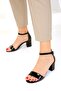 Black Patent Leather Women's Classic Heeled Shoes 19175 - 2
