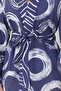 Geometric Patterned Belted Mini Woven 100% Cotton Kimono&Kaftan TBESS24KM00051 - 4