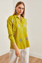 Women's Eye Oil Green Sequin Detailed Woven Boyfriend Shirt Gml- 19000992 - 4