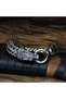 Nordic Wolf Head High Polishing Scandinavian Style Men's Steel Bracelet - 3