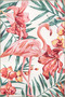 Flamimgo Pink Colored Animal Woven Base Washable Carpet Miravip8332