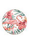 Flamimgo Pink Colored Animal Woven Base Washable Carpet Miravip8332 - 4