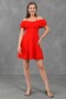 Flexible Crepe Fabric Collar with Flywheel Strap Detailed Plum Graduation Dress 014 - 8