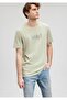 Logo Printed Green T-Shirt Slim Fit / Narrow Cut 066846-85873 - 3