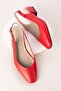 Genuine Leather Short Heeled Shoes Vdt.08