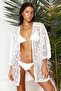 Ecru Mini Knitted Lace Kimono&Kaftan TBESS24KM00034 - 2