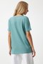 Green V-Neck Women's Knitted T-Shirt - HY00016 - 4