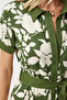 Women's Green Floral Summer Thin Viscose Dress DD01311 - 6