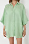 Mint Muslin Woven Beach Shirt - Tbess24Go00014 - 5