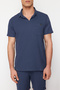 Indigo Regular/Normal Kesim Dokulu Kumaş Etiketli Polo Yaka Kalın Eşofman Takımı TMNSS23EM00003 - 5