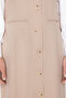 Beige Woven Fabric Gilet Dress Tctss24Eb00202 - 5
