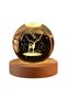 Special Production Crystal Glass World Globe Premium Life Decorative Wooden Led Light USB Cable Vip Pro Model