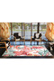 Flamimgo Pink Colored Animal Woven Base Washable Carpet Miravip8332 - 3