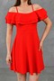 Flexible Crepe Fabric Collar with Flywheel Strap Detailed Plum Graduation Dress 014 - 5