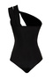 X Zeynep Tosun Siyah Pencere Detaylı Örme Yılan Aksesuarlı Body TCLSS24BD00003 - 8