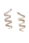 X Zeynep Tosun Gold Snake Detailed Earrings TCLSS24BK00001 - 3