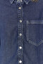 Koyu Mavi More Sustainable %100 Tencel™ Oversize Denim Gömlek TWOSS24GO00141 - 4