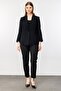 Stand Collar Single Button Jacket - 3