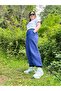 Muslin 2 XL High Waist Elastic Leg Pants - 2