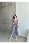 Double Breasted Collar Wrap Jumpsuit - 4
