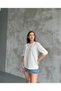 Side Slit , Double Layered Crew Neck T-Shirt - 6