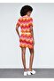 Perforated woven miniskirt - 4
