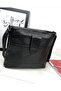 Genuine Leather Black Postman Bag - 5
