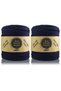 2 Pieces of Jersey Ip 2x600 grams Navy Blue (RICH COLOR TYPE)