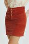 Bohemian Corduroy Mini Skirt Orange - 5