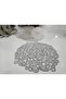 Placemat Special Embroidery Design Tableware Ivy Table And Presentation Set Dowry Bowl Gray - 2