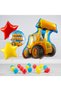 Vehicles, Truck Concept, Excavator, Truck Balloon Set, Truck Balloon Set, Truck Balloon Birthday Set