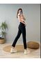 Women's Black High Waist Comfort Lycra Mom Jeans Pants - 4