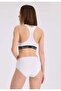 5-Pack White Cotton Elastane Blend Midi Length Women's Briefs OLIVIA MIDI - 4