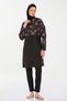 Full Covered Hijab Swimsuit Black Beach Wear - 3