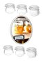 Korken 6-Piece Vacuum Lid Simple Jam Mini Glass Jar 6x13 Cl