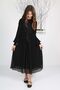 Girl's Long-Length Lined Pleated Chiffon Hijab Dress