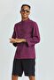 Button Detailed Bohemian Shirt Purple