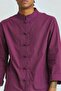 Button Detailed Bohemian Shirt Purple - 6