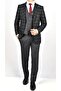 Crt562 2023-مزيج منقوش بدلة Slimfit /رمادي/48 مقاس - 6 Drop - 6